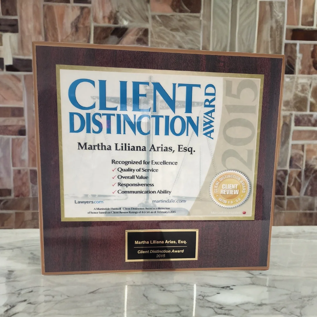 Client Distinction Award - 2015