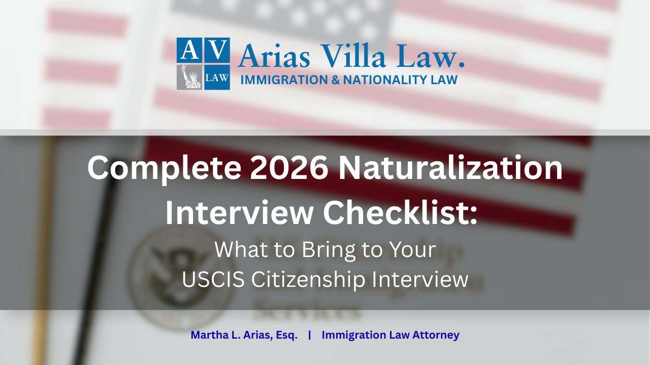 Martha Arias - Naturalization Interview Checklist
